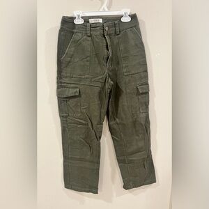 DOUBLJU Olive Green High Waisted Cargo Pants - Size XS